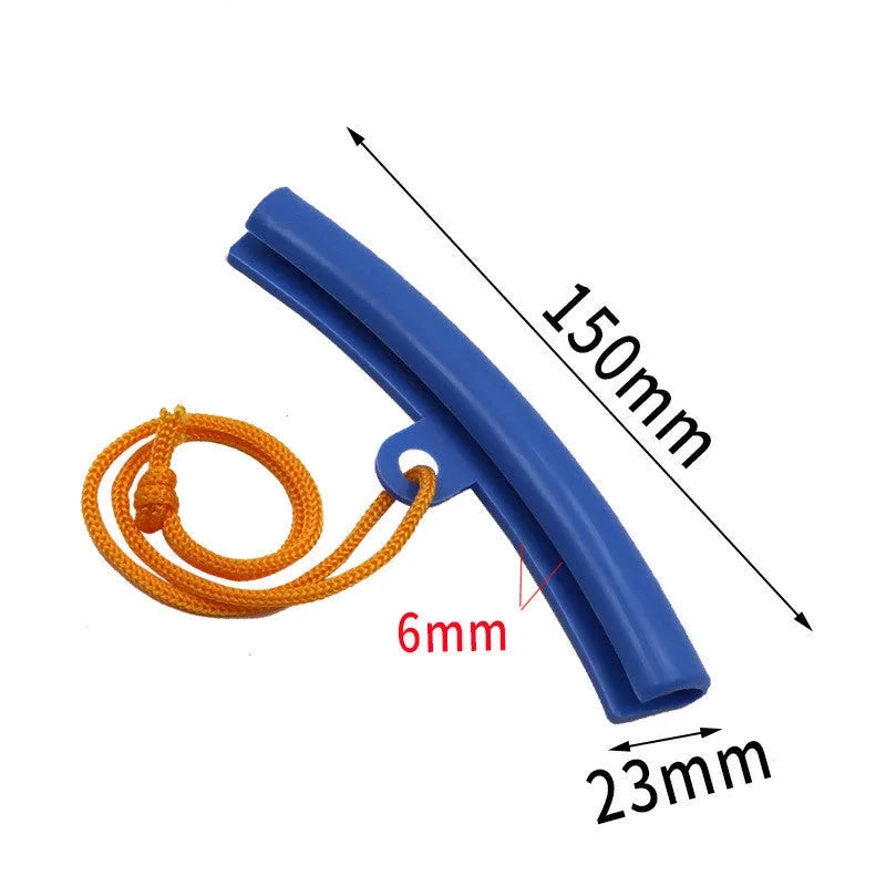 Polyurethane wheel hub protective sleeve in yellow, orange, blue, and red colours, 15cm size
