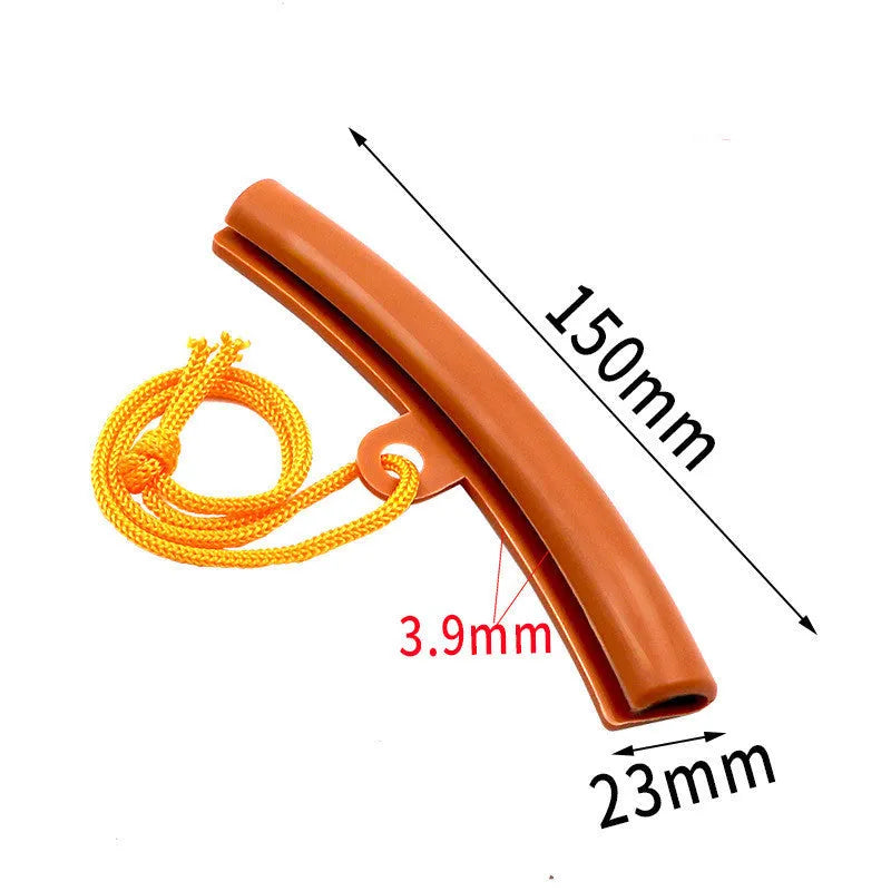 Polyurethane wheel hub protective sleeve in yellow, orange, blue, and red colours, 15cm size