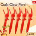Crab pen novelty ballpoint writing instrument with pressing can clip mechanism