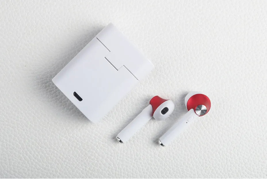 Sports Bluetooth wireless headset in black, silver, gold, red or rose gold colours with earbud design