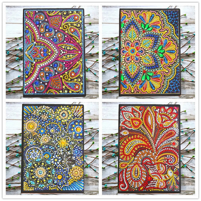 A5 5d diamond notebook for diary, card making, and scrapbooking, 15x21cm
