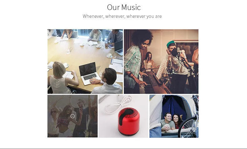 Hieha XQ11 mini portable Bluetooth speaker in cylinder design showing colour options