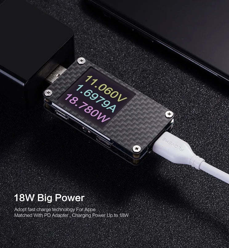 White USB-C to Lightning charging cable for iPhone, 1 metre length