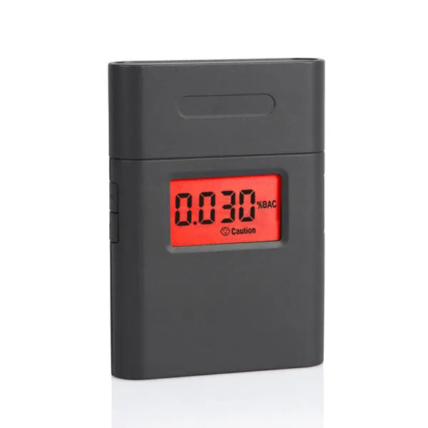 Black AT-838 personal breathalyser alcohol detector unit.
