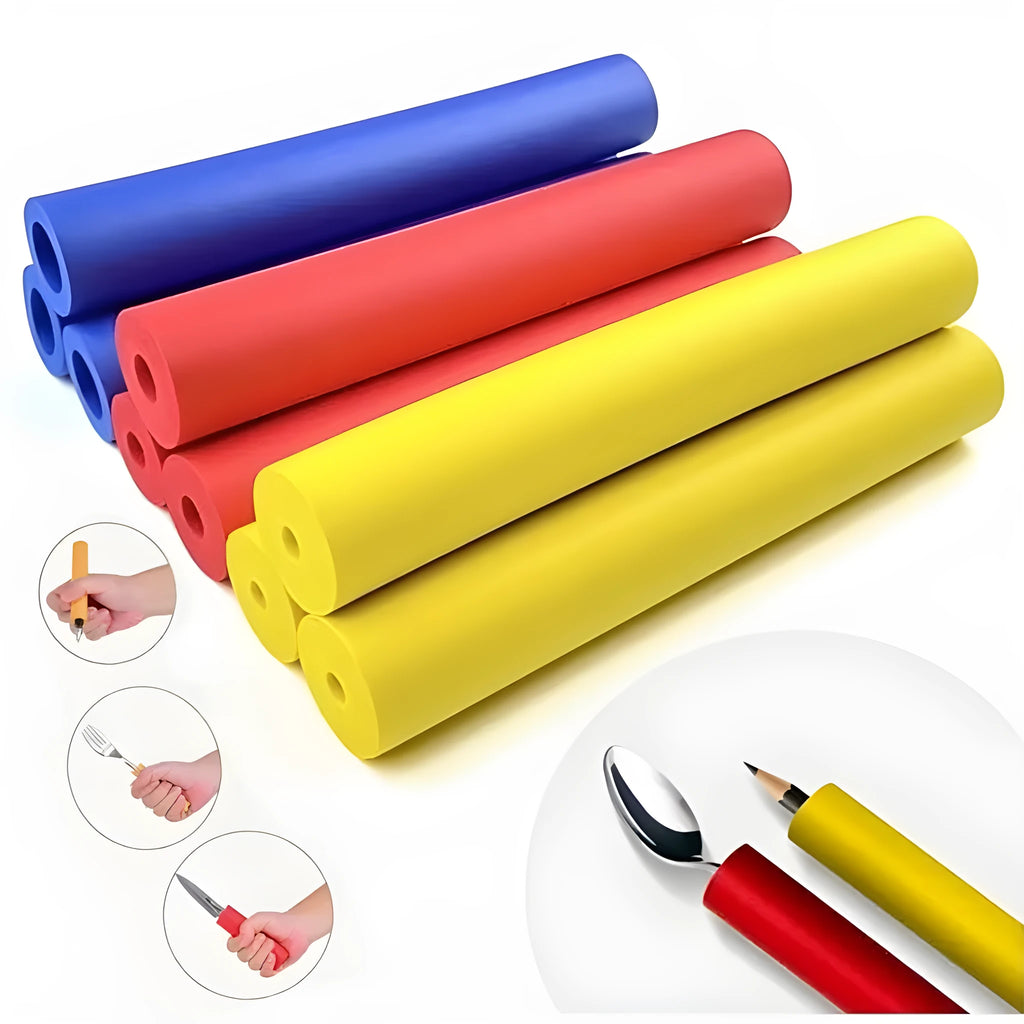 Rubber auxiliary grip hoses for utensil and tool handles in 10mm and 18mm sizes