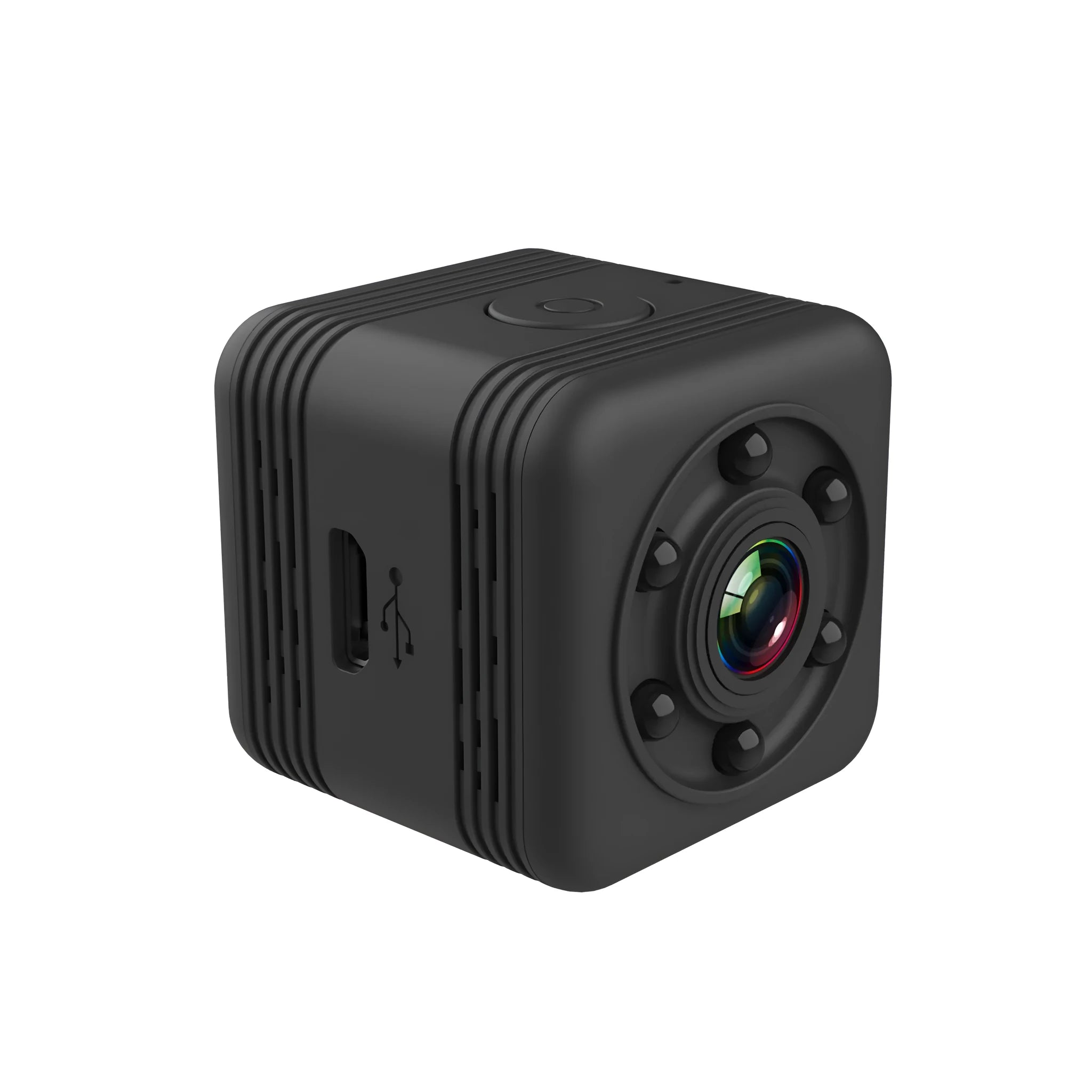 SQ29 black waterproof sports camera with 300mAh battery and MicroUSB port