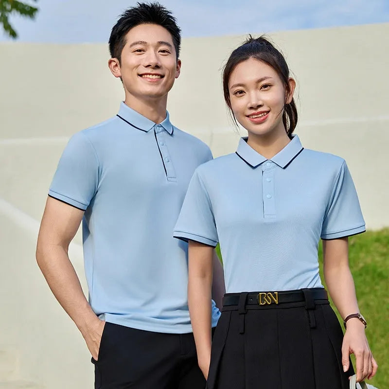 Women's solid colour viscose short sleeve overalls with a lapel neckline on a hanger.