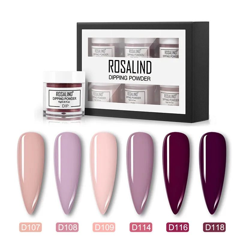 Nail Beauty Set dipping powder kit with 10g infiltration powder pots, activator, and top coat in multiple style options