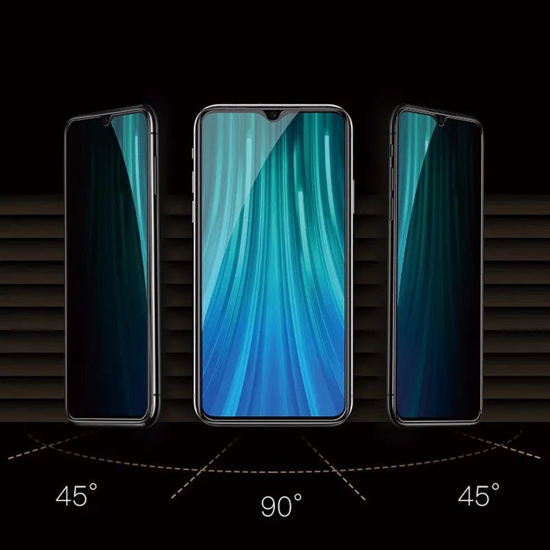 Anti-spy privacy screen protector for Xiaomi Poco and Redmi Note smartphones