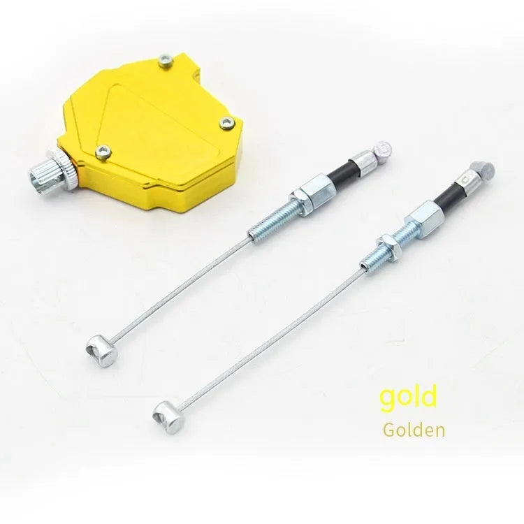 Aluminium motorcycle clutch labour-saving box and handle kit in choice of six colours.