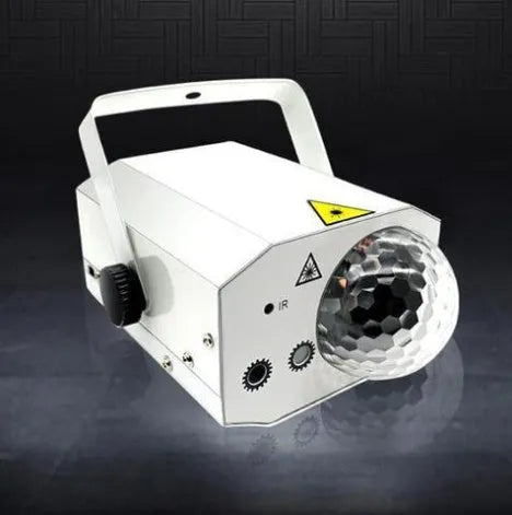 Black or white LED laser magic fan with remote control for stage and party lighting