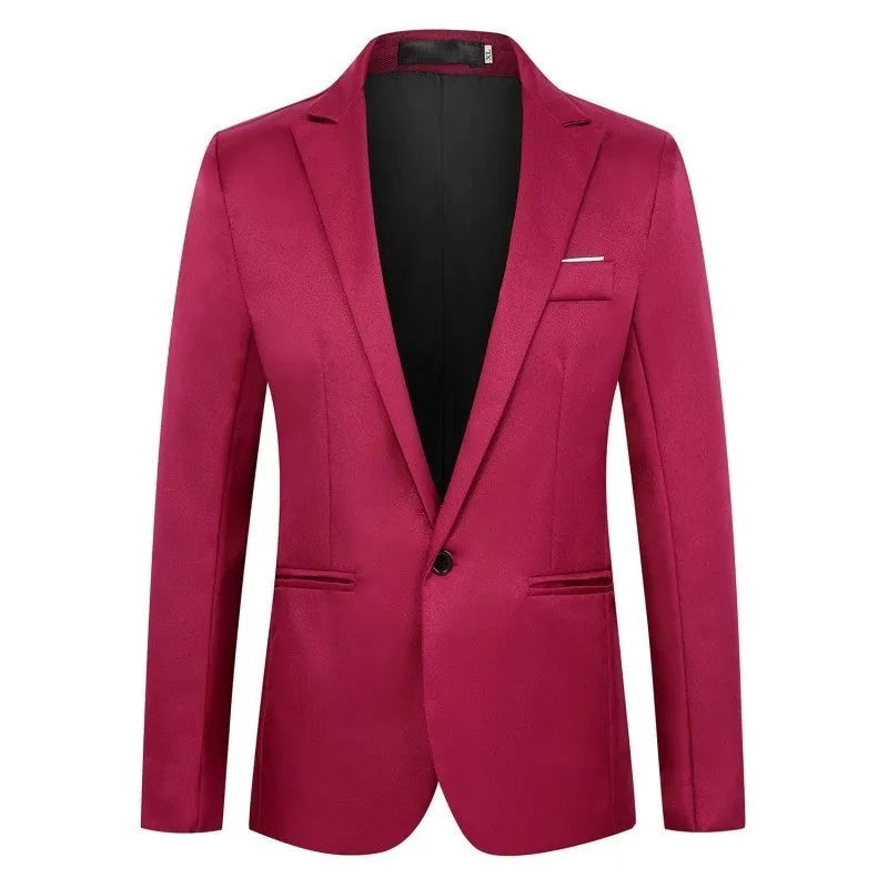 Men's acetate wedding suit tuxedo jacket in loose fit available in multiple colours and sizes