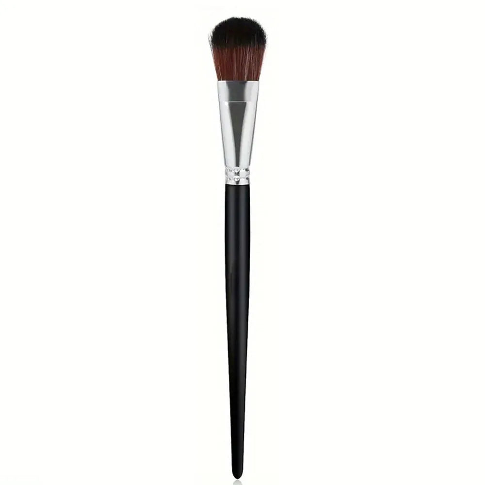 Children's nylon oil painting brush art drawing pen with wooden handle and single curved wire tip
