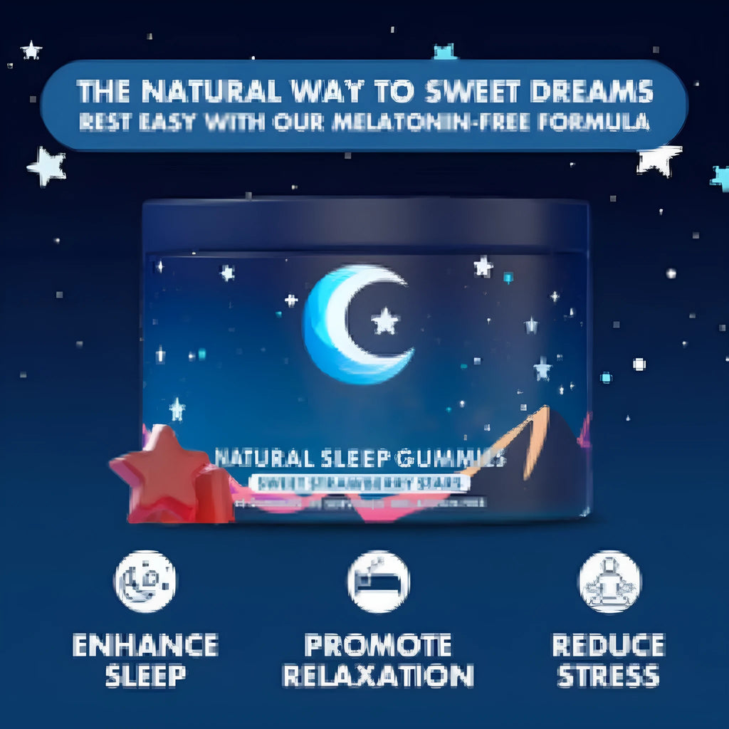 Sealed bottle containing 60 melatonin sleep gummy capsules for room temperature storage