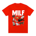Geometric cat lover graphic printed on a short sleeve cotton T-shirt