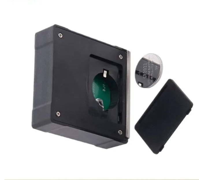 Mini magnetic digital angle inclinometer black with LCD display and magnetic base 55 x 55 x 16mm