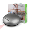 Silver compact automatic floor sweeper robot for spaces up to 70 square metres
