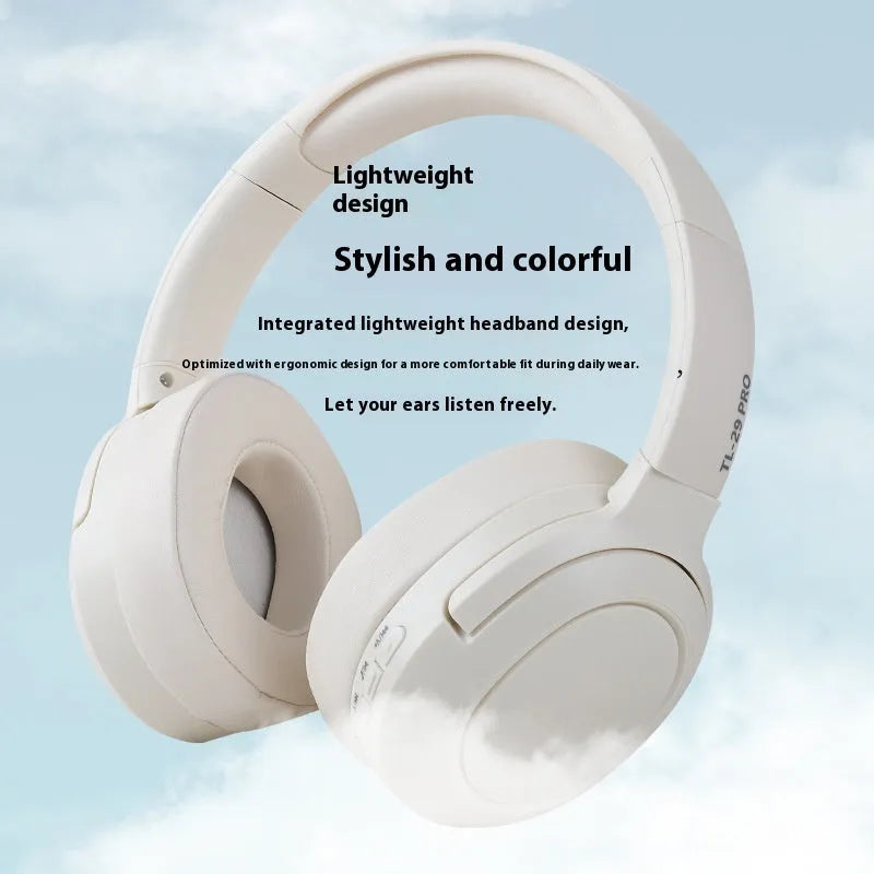 TL-29 PRO Bluetooth headset in khaki with head-mounted design and ABS build
