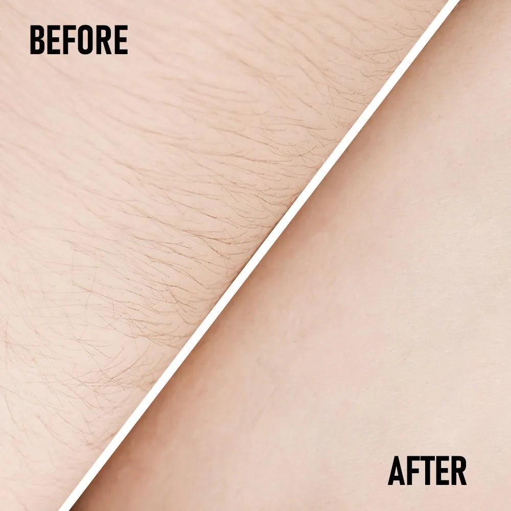 PHOFAY pain-free hair removal cream tube and spatula scraper tool for gentle hair removal