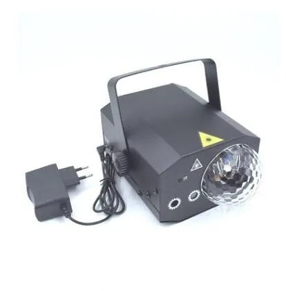 Black or white LED laser magic fan with remote control for stage and party lighting