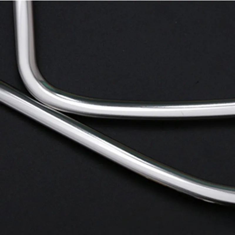 Silver stainless steel audio frame trim for Toyota Roox 40 Series interior doors