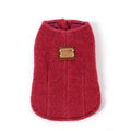 Small dog wearing a blue Korean-style cotton cashmere vest for autumn and winter.