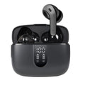Jerry X08 wireless Bluetooth headphones with digital display and charging case