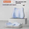 Memory foam seat cushion with waist support and tail vertebra decompression in volunteer material