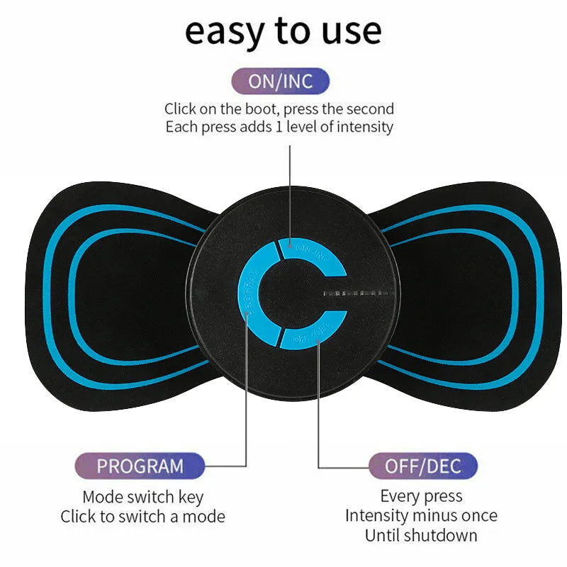 Black HQ-185 portable electric shoulder and neck massager with compact 15cm design