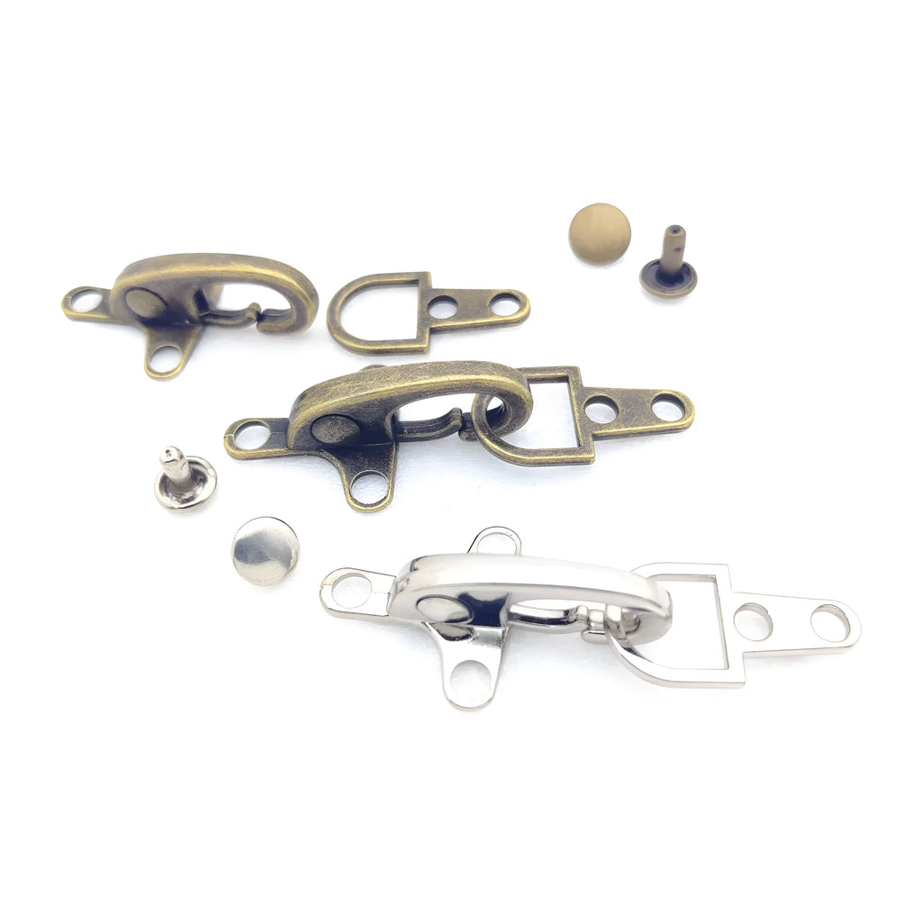 Zinc alloy aircraft buckle decoration in 5.85cm size with four metallic finish options