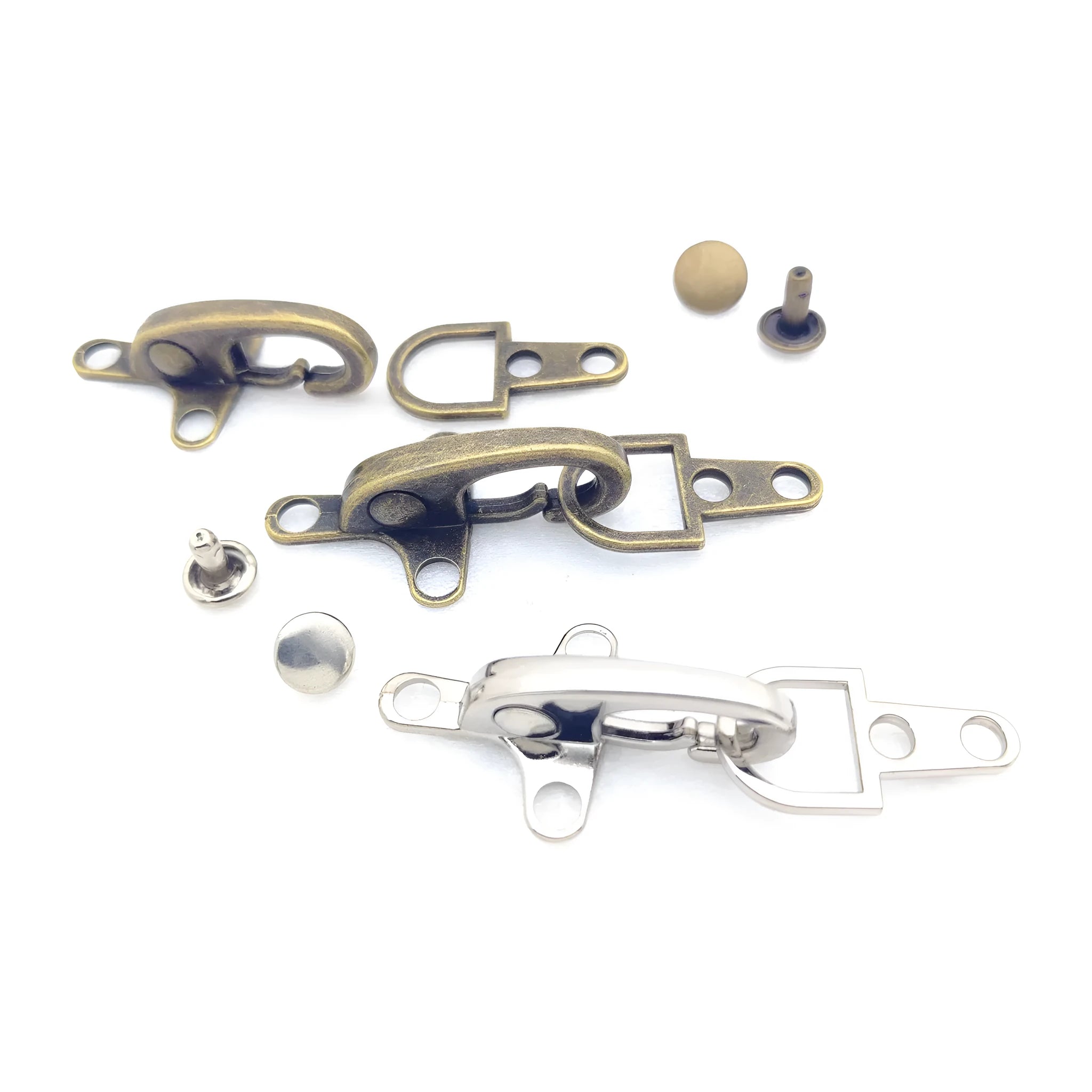 Zinc alloy aircraft buckle decoration in 5.85cm size with four metallic finish options