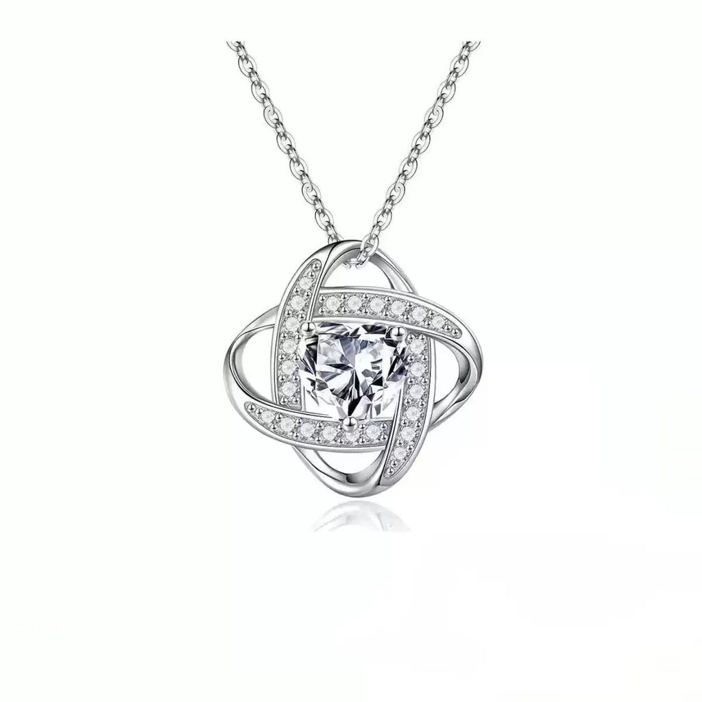 Copper electroplated love heart pendant necklace on a chain in European and American fashion style.