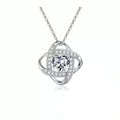 Copper electroplated love heart pendant necklace on a chain in European and American fashion style.