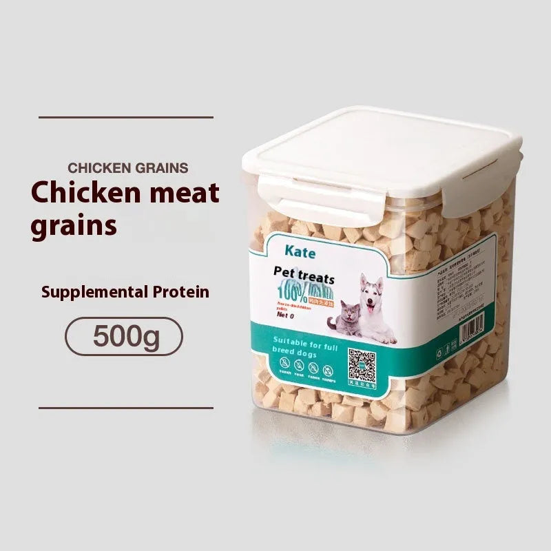 500g bag or can of high-grade chicken freeze-dried nuggets cat treats