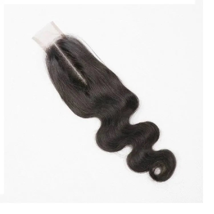 A natural colour straight human hair wig for women, shown in an exotic style.