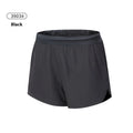 Men's black polyester basketball shorts with low-waist design and short length for athletic wear