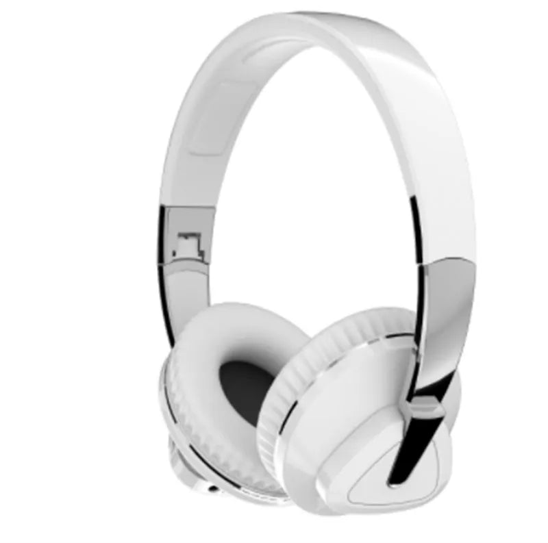 Wireless Bluetooth over-ear headphones in black colour with all-inclusive ear design showing AUX port and control buttons