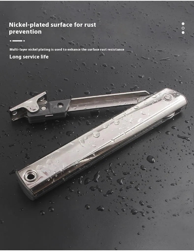 Cold rolled steel adjustable support rod for tatami cabinet with spring jackstay mechanism.