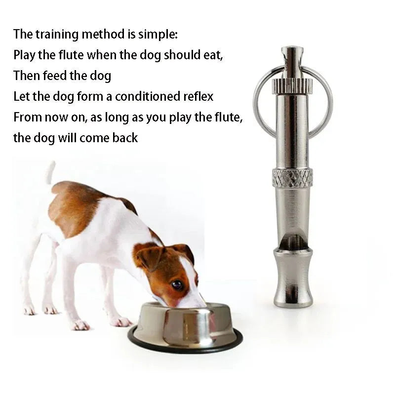 Metallic brass adjustable ultrasonic dog training whistle for barking control