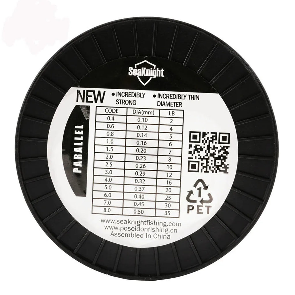 Seaknight 1000 M nylon monofilament fishing line spool in choice of colours and diameters