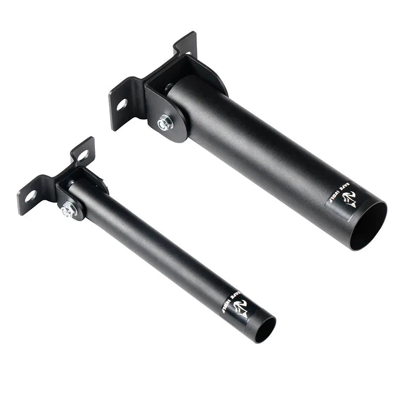 Wall-mounted steel pipe barbell rod cannon stand with 25 tubes for gun barrel storage
