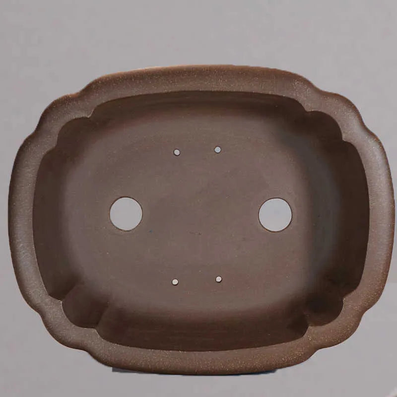 Purple sand handmade rectangular antique flower pot measuring 51x41x14cm for desktop plants