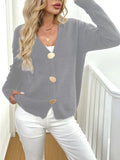 Women's deer plush long sleeve coat with princess sleeves in street hipster style, black or grey colour options
