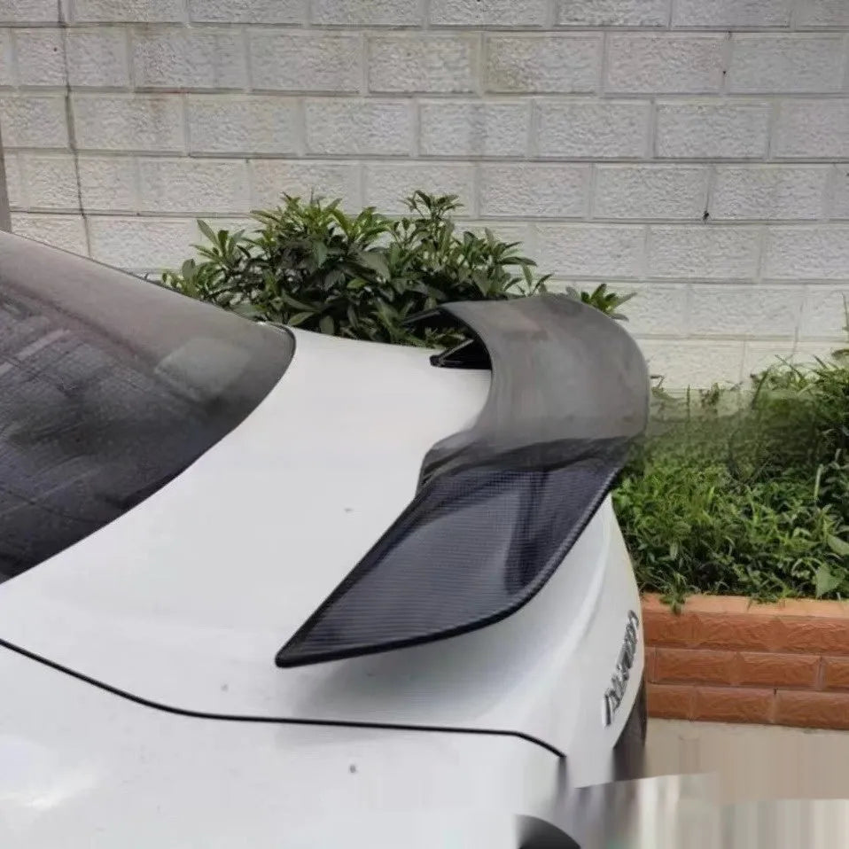 Punch-free ABS car spoiler for universal vehicle installation in multiple finish options