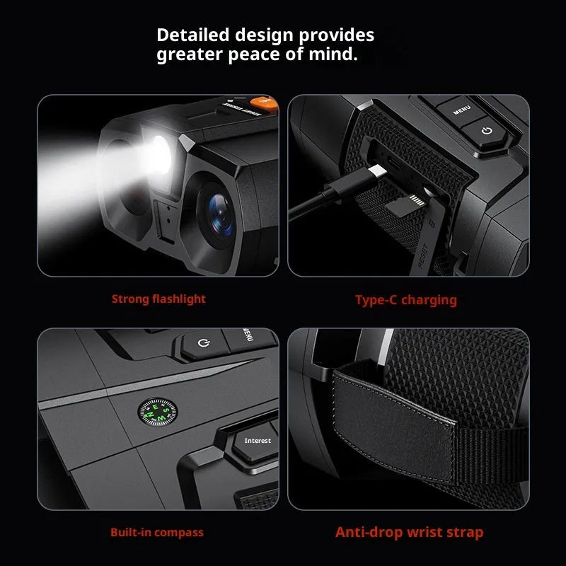 Night vision device with 4.5 inch screen telescopic lens and 32GB memory card outdoor use