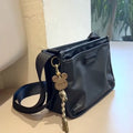 Oxford cloth retro crossbody bag with small square design and adjustable strap