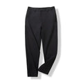 Men's straight leg casual pants in Army Green, slightly elastic, blended nylon fabric, mid-rise waist