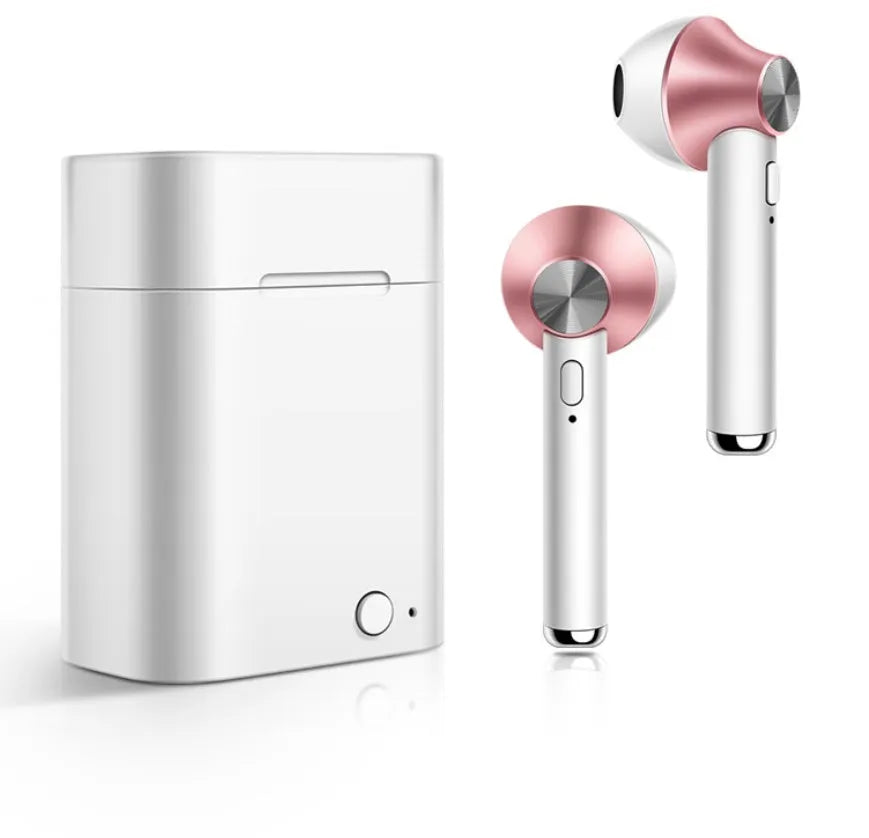 Sports Bluetooth wireless headset in black, silver, gold, red or rose gold colours with earbud design