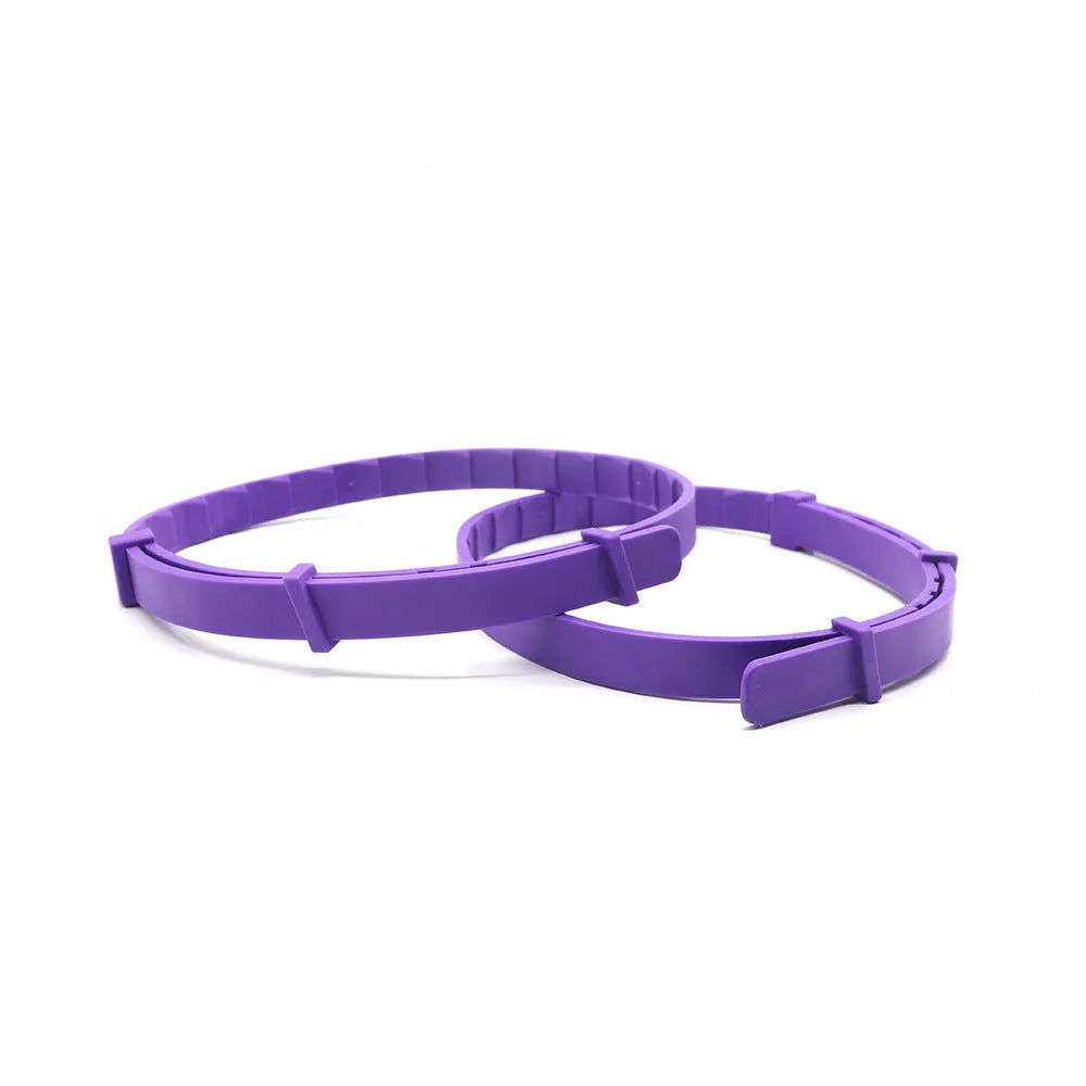 Four dog anxiety relief collars in Chinese-style monochrome pattern, TPR material, 62cm length