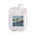 Transparent AirPods protective cover showing colour options 89Style to 93Style